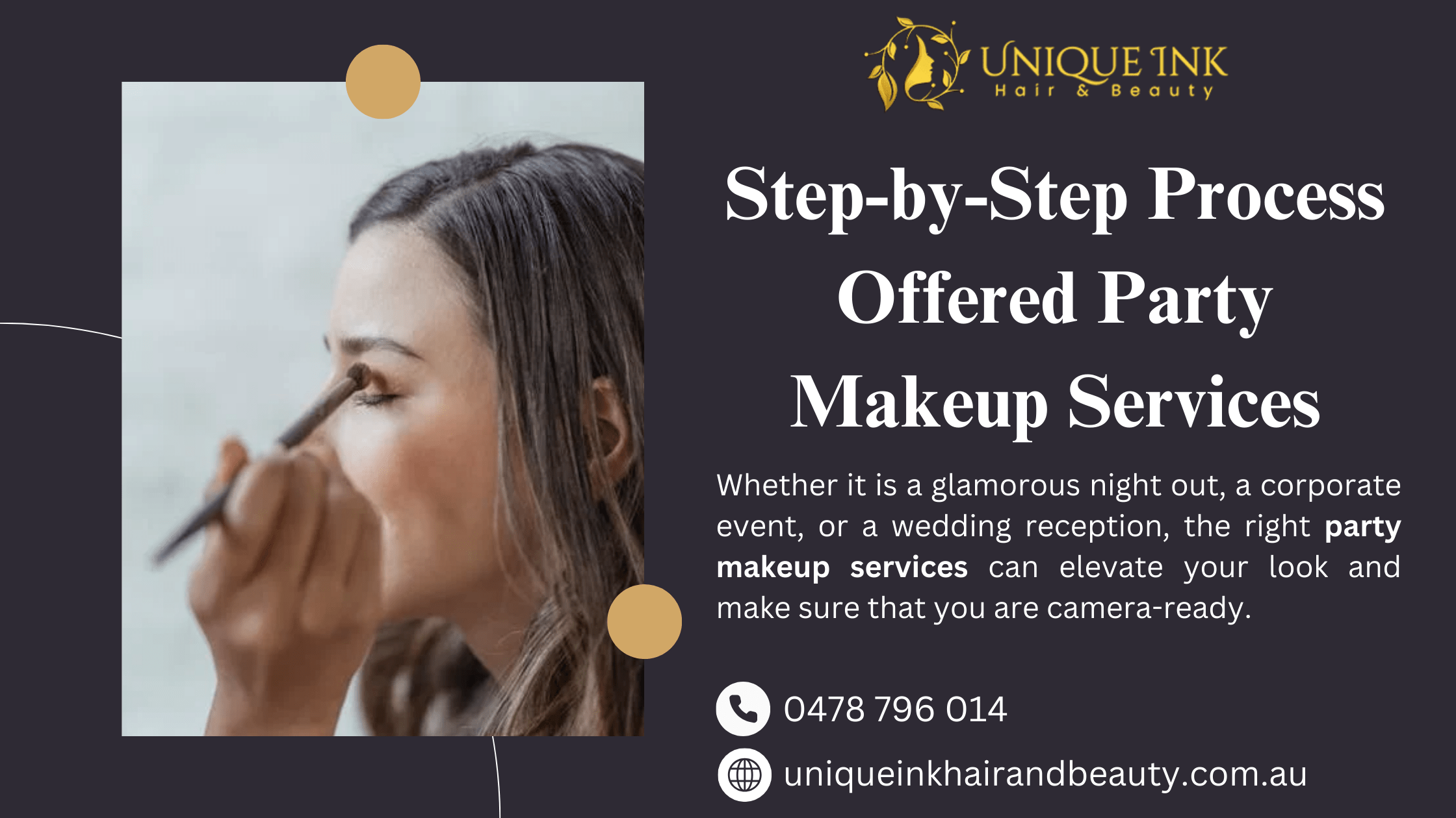 Step-by-Step Process Offered Party Makeup Services